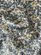 Nordstrom Men's White with Blue Floral Print Long Sleeve Shirt. X Large (17)