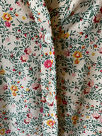 Zara Women's Long Maxi Dress Flowered Print Short Sleeve V-Neck. Size Small