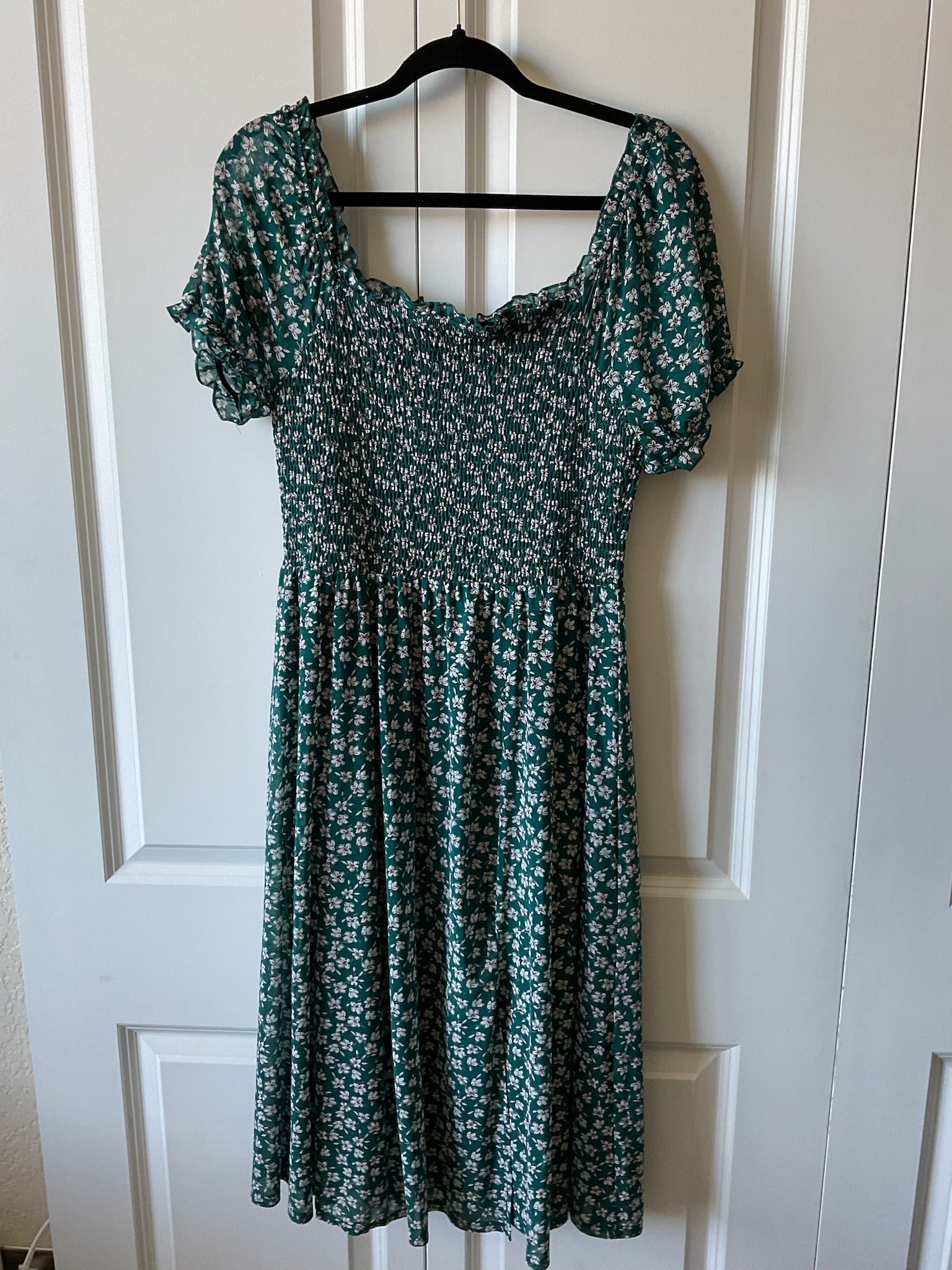 Siren Lily Women's Green Floral Maxi Dress Plus Size P XL  