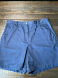 Liz Claiborne Women's Nicole Tailored Casual Blue Shorts Size 14