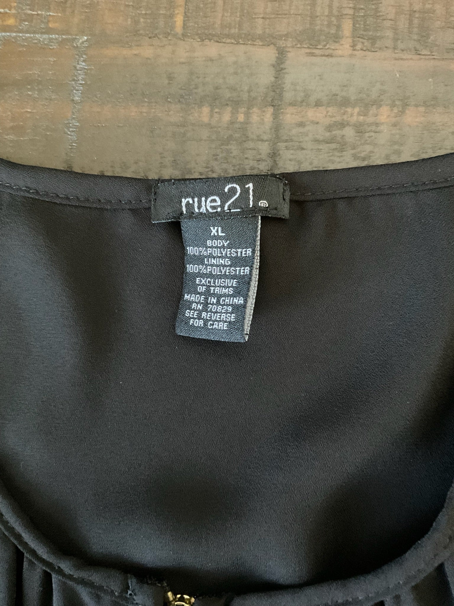 Rue 21 Sleeveless Black Tank Dress. Size XL 