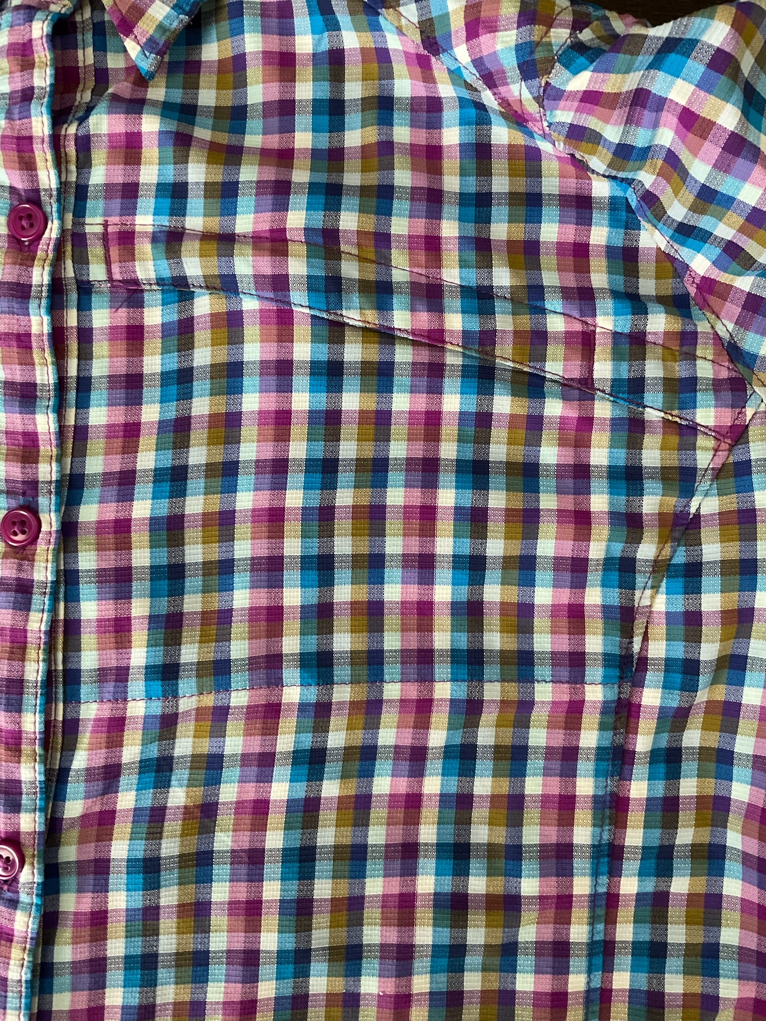 Columbia Women's Silver Ridge Plaid Long Sleeve Outdoor Shirt. XL
