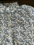 Nordstrom Men's White with Blue Floral Print Long Sleeve Shirt. X Large (17)