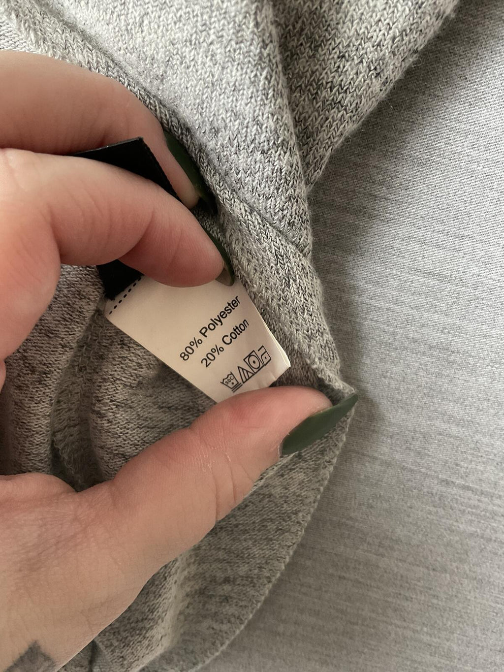 Women's Long Sleeve Cotton Pull Over Shirt Open Back in Gray