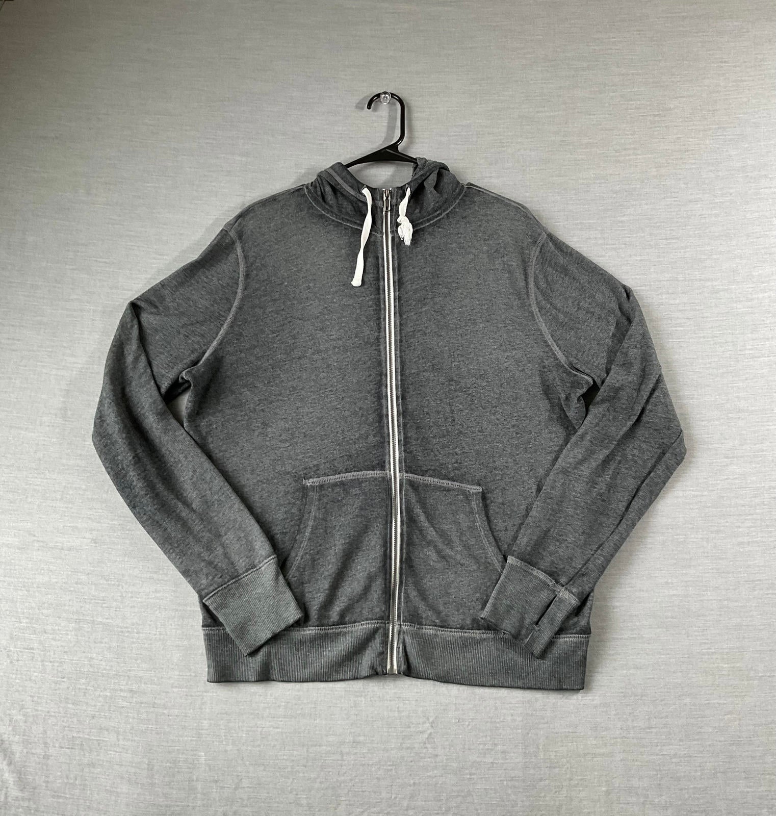 SO Women's Long Sleeve Zip Up Hoodie Dark Gray