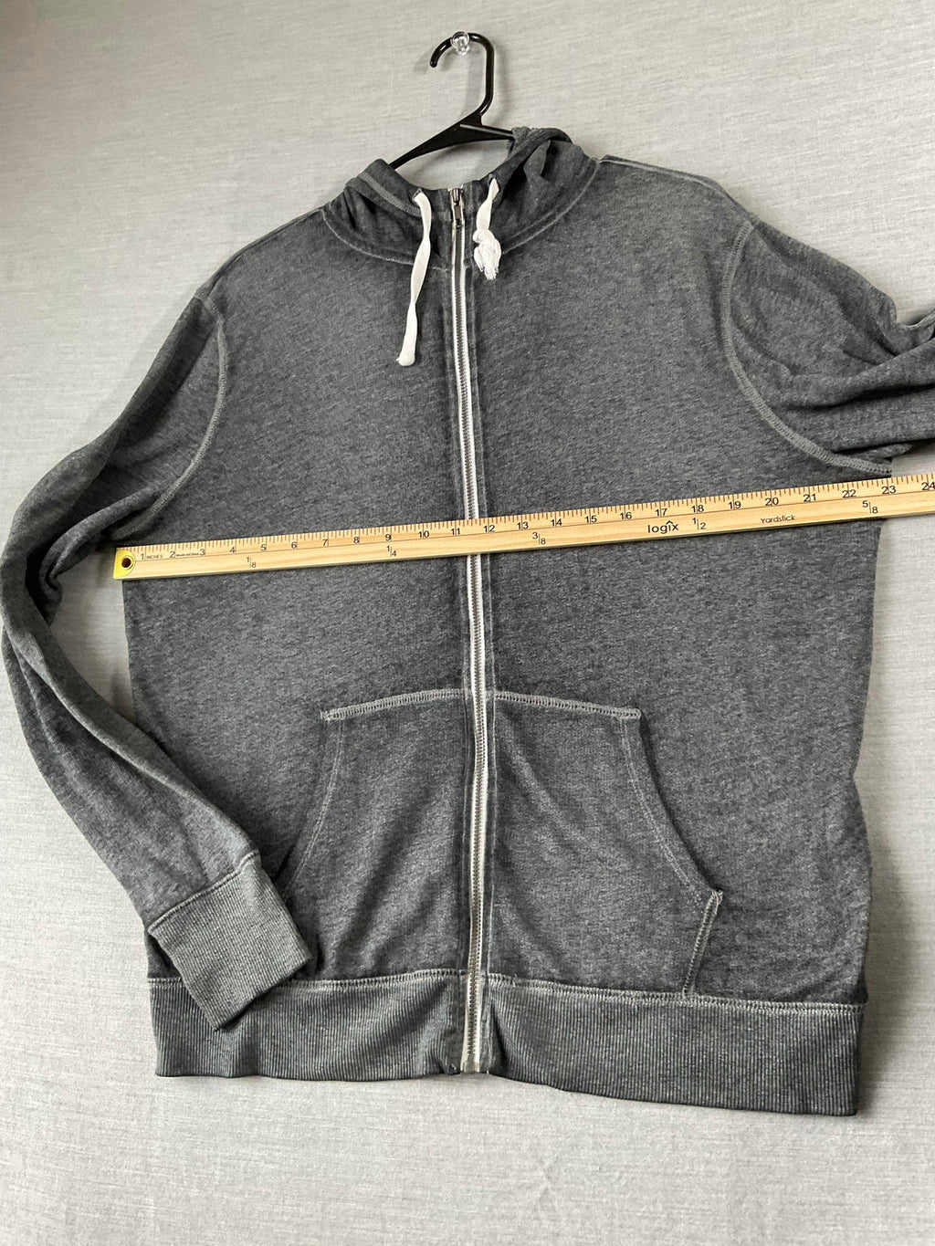 SO Women's Long Sleeve Zip Up Hoodie Dark Gray