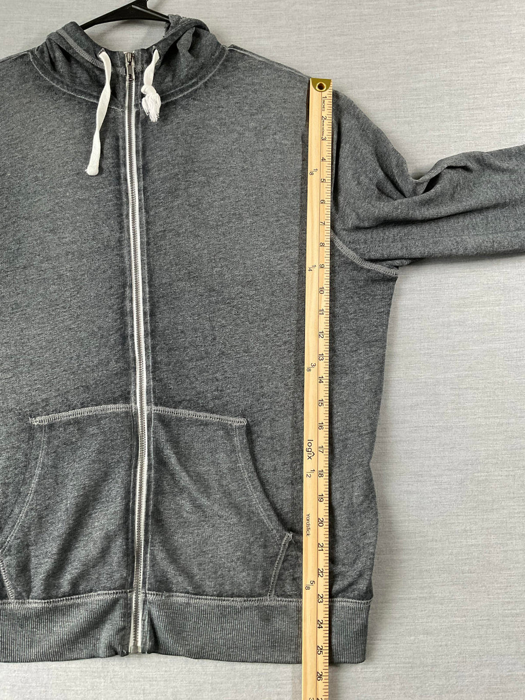 SO Women's Long Sleeve Zip Up Hoodie Dark Gray