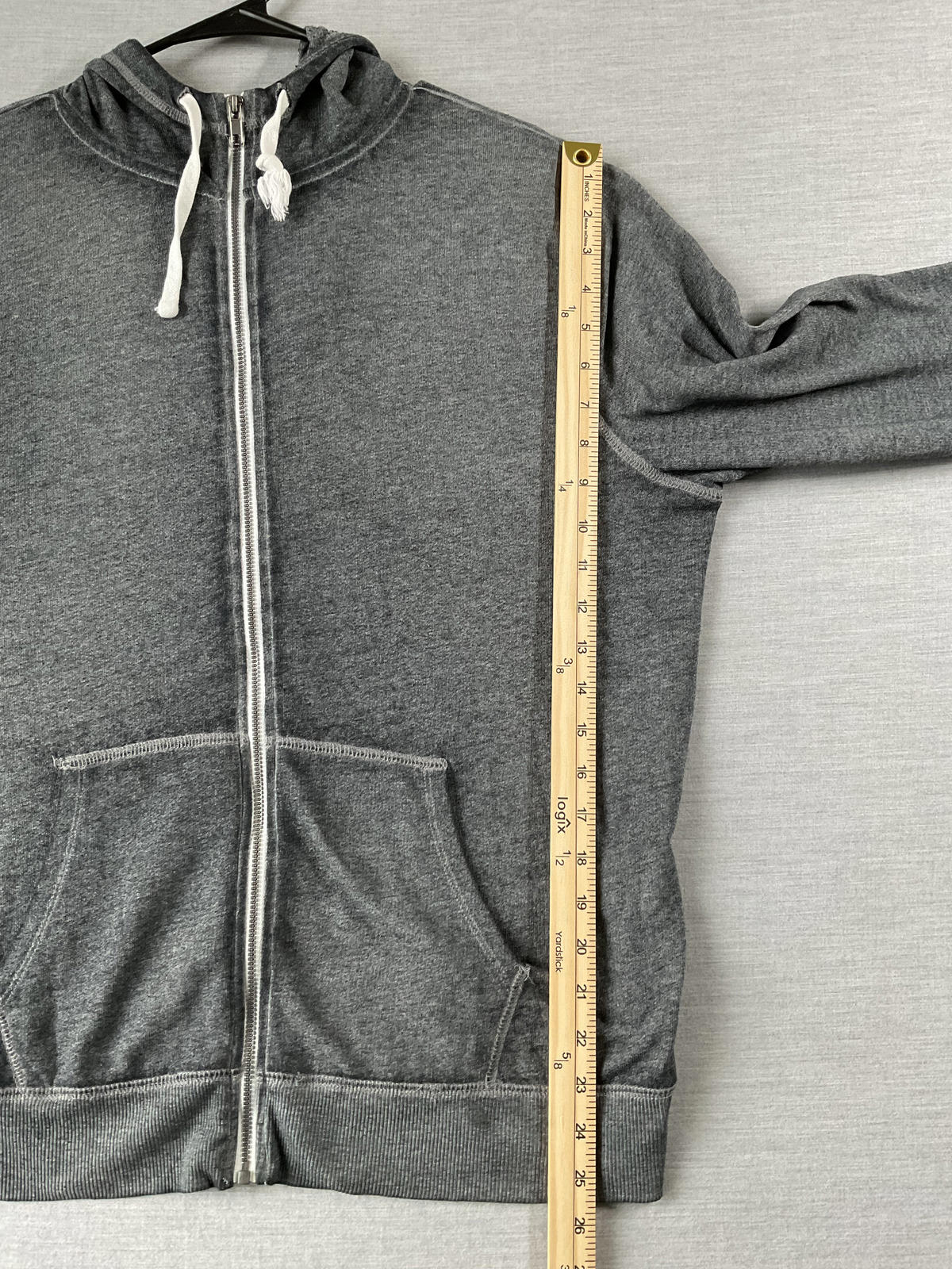 SO Women's Long Sleeve Zip Up Hoodie Dark Gray