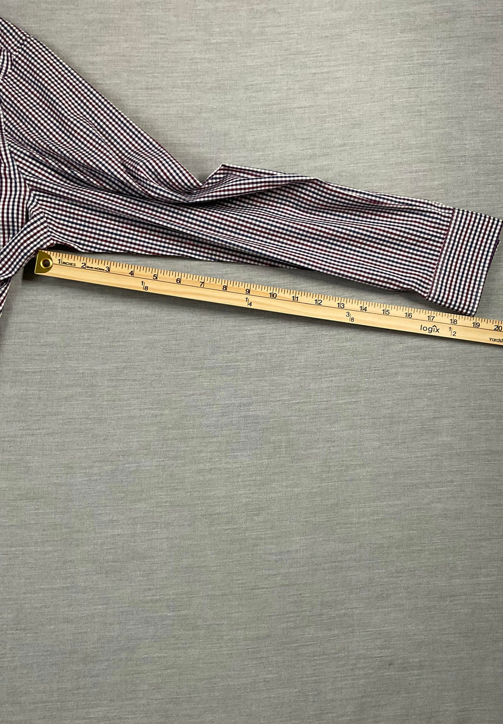 Michael Kors Men's  Button Up Long Sleeve Red, Black White Plaid.