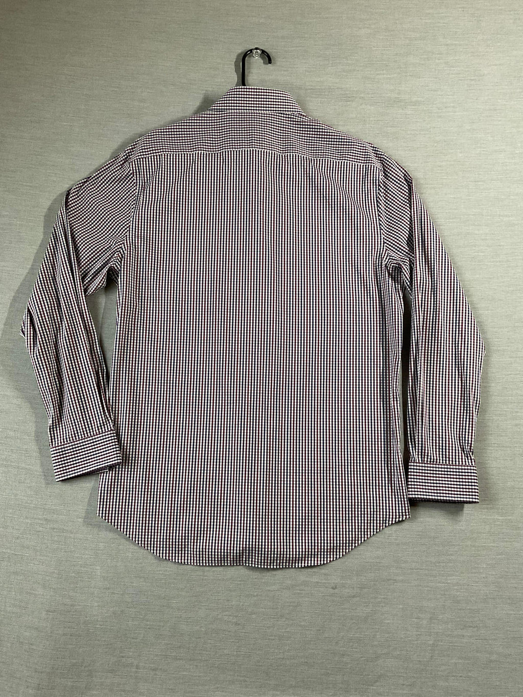 Michael Kors Men's  Button Up Long Sleeve Red, Black White Plaid.