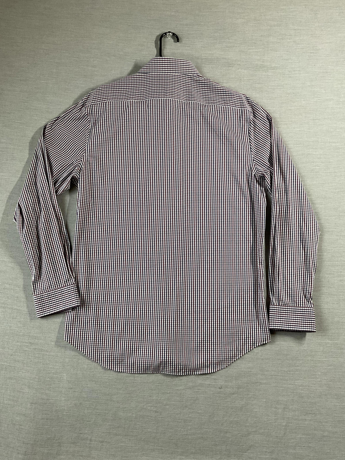 Michael Kors Men's  Button Up Long Sleeve Red, Black White Plaid.
