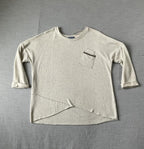 Democracy Women's Long Sleeve Crew Neck shirt in Cream