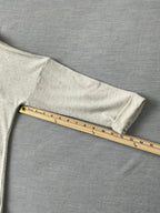 Democracy Women's Long Sleeve Crew Neck shirt in Cream