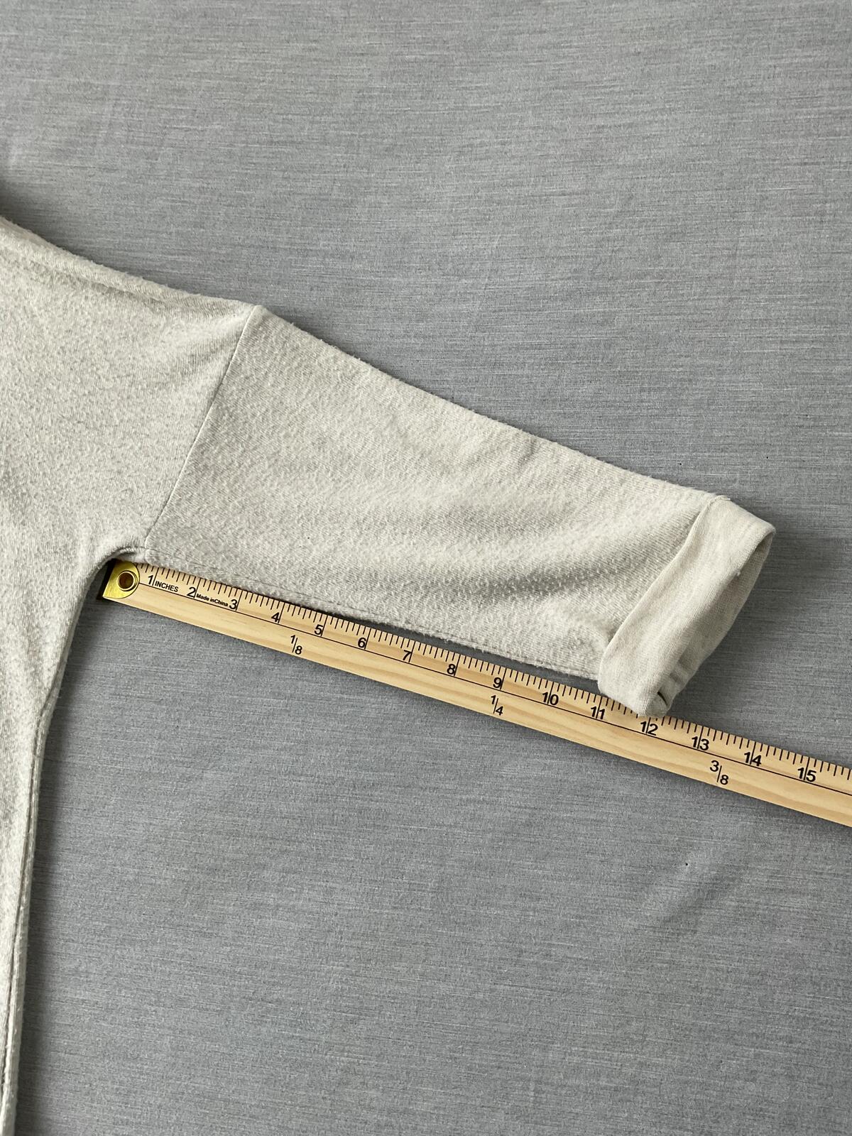 Democracy Women's Long Sleeve Crew Neck shirt in Cream