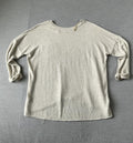 Democracy Women's Long Sleeve Crew Neck shirt in Cream