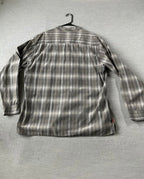 Levi's Dry Goods Men's Long Sleeve Button Up Gray Plaid Shirt.