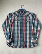 Cody James Men's Western Style Shirt Pearl Snap Button Up Long Sleeve in Plaid