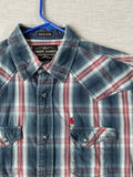 Cody James Men's Western Style Shirt Pearl Snap Button Up Long Sleeve in Plaid