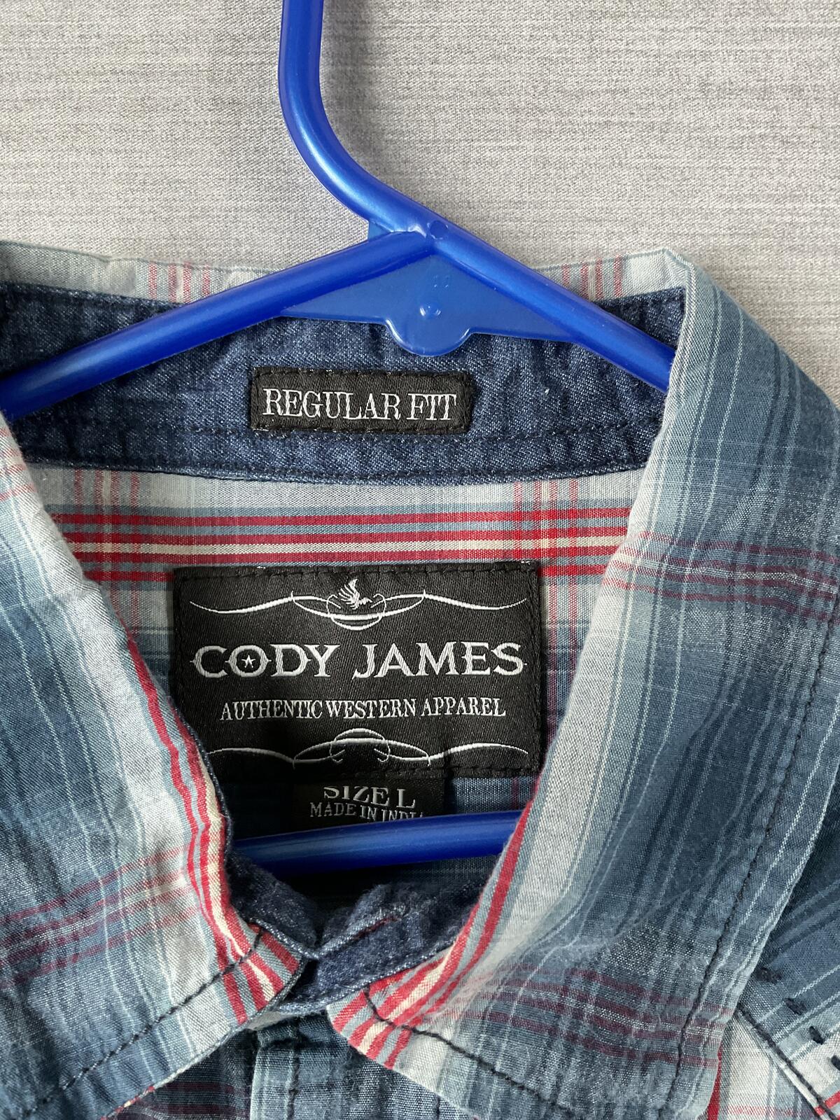 Cody James Men's Western Style Shirt Pearl Snap Button Up Long Sleeve in Plaid