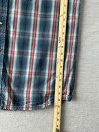 Cody James Men's Western Style Shirt Pearl Snap Button Up Long Sleeve in Plaid