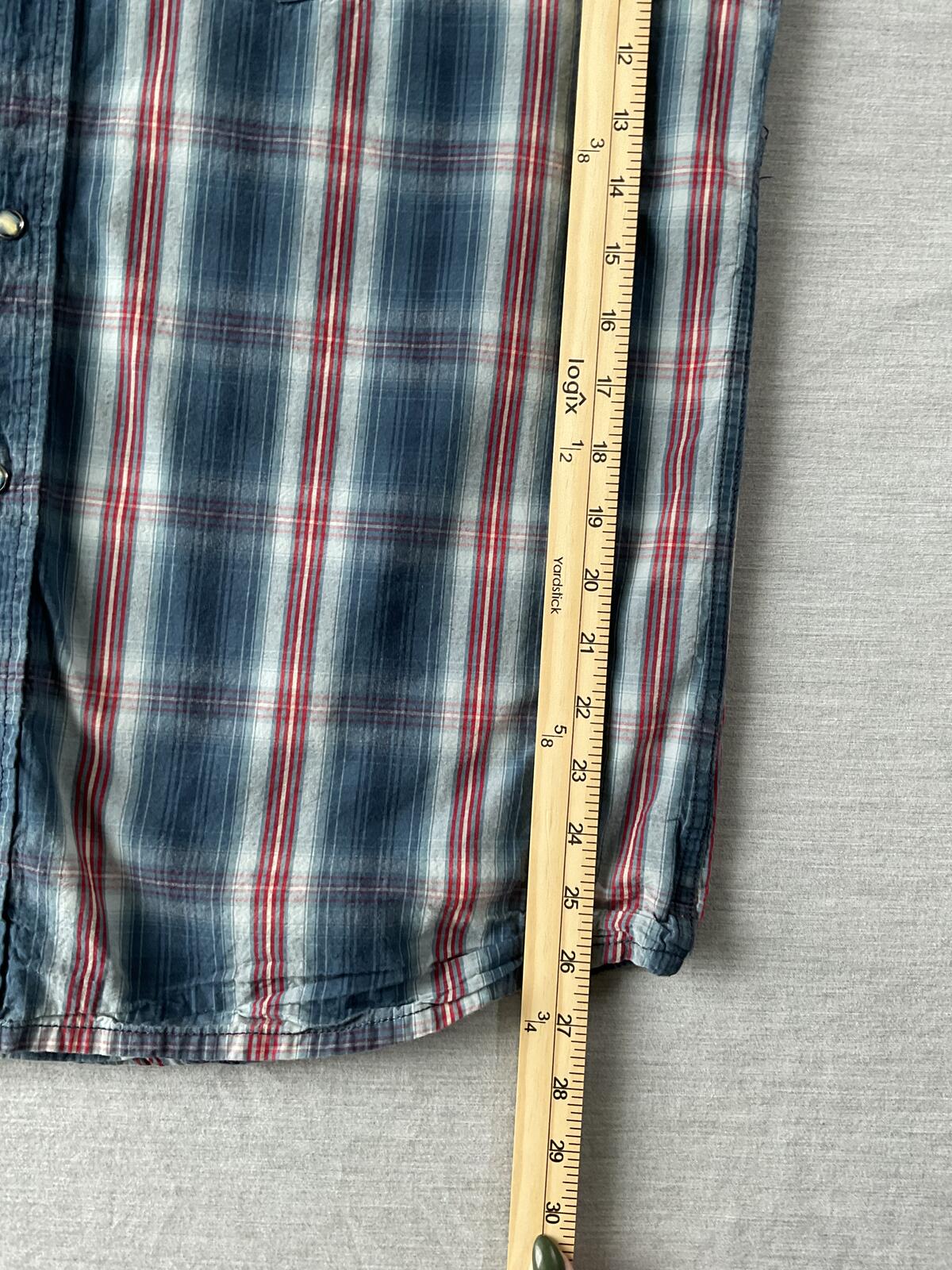 Cody James Men's Western Style Shirt Pearl Snap Button Up Long Sleeve in Plaid