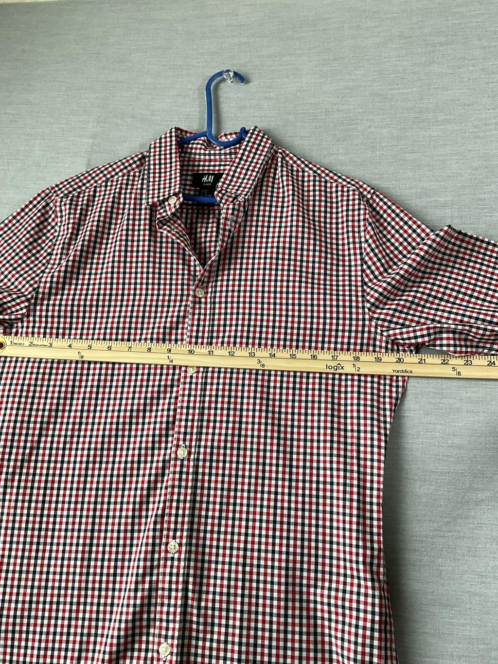 HM Men's Shirts Button Up Long Sleeve