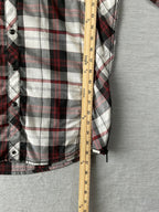 Buckle Black Men's Western Shirt Plaid Button Up ( Medium )