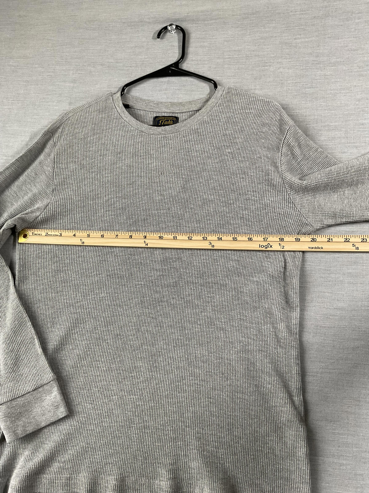 Jach's  Men's Long Sleeve Thermal Shirt in Gray.