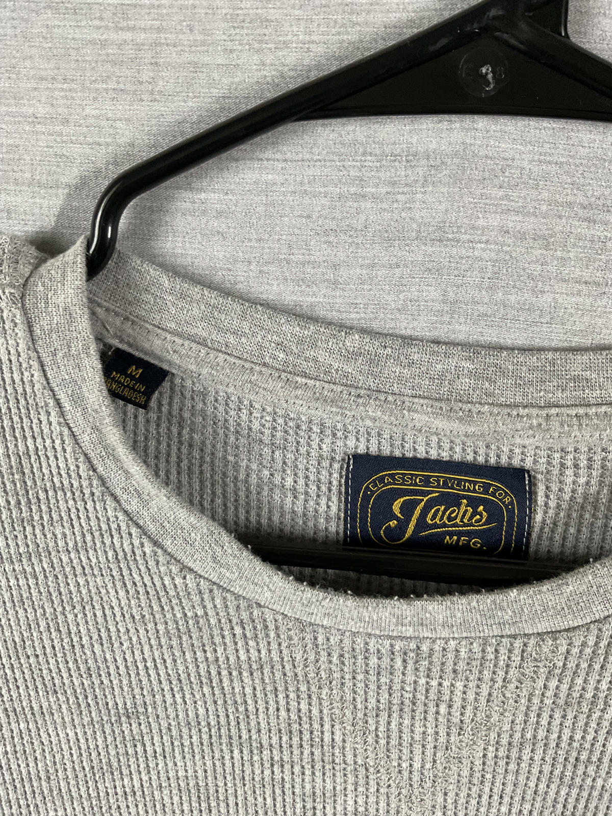 Jach's  Men's Long Sleeve Thermal Shirt in Gray.