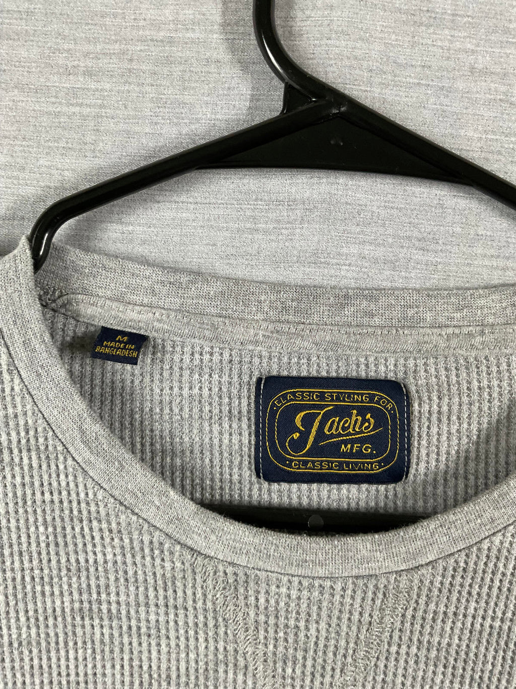 Jach's  Men's Long Sleeve Thermal Shirt in Gray.