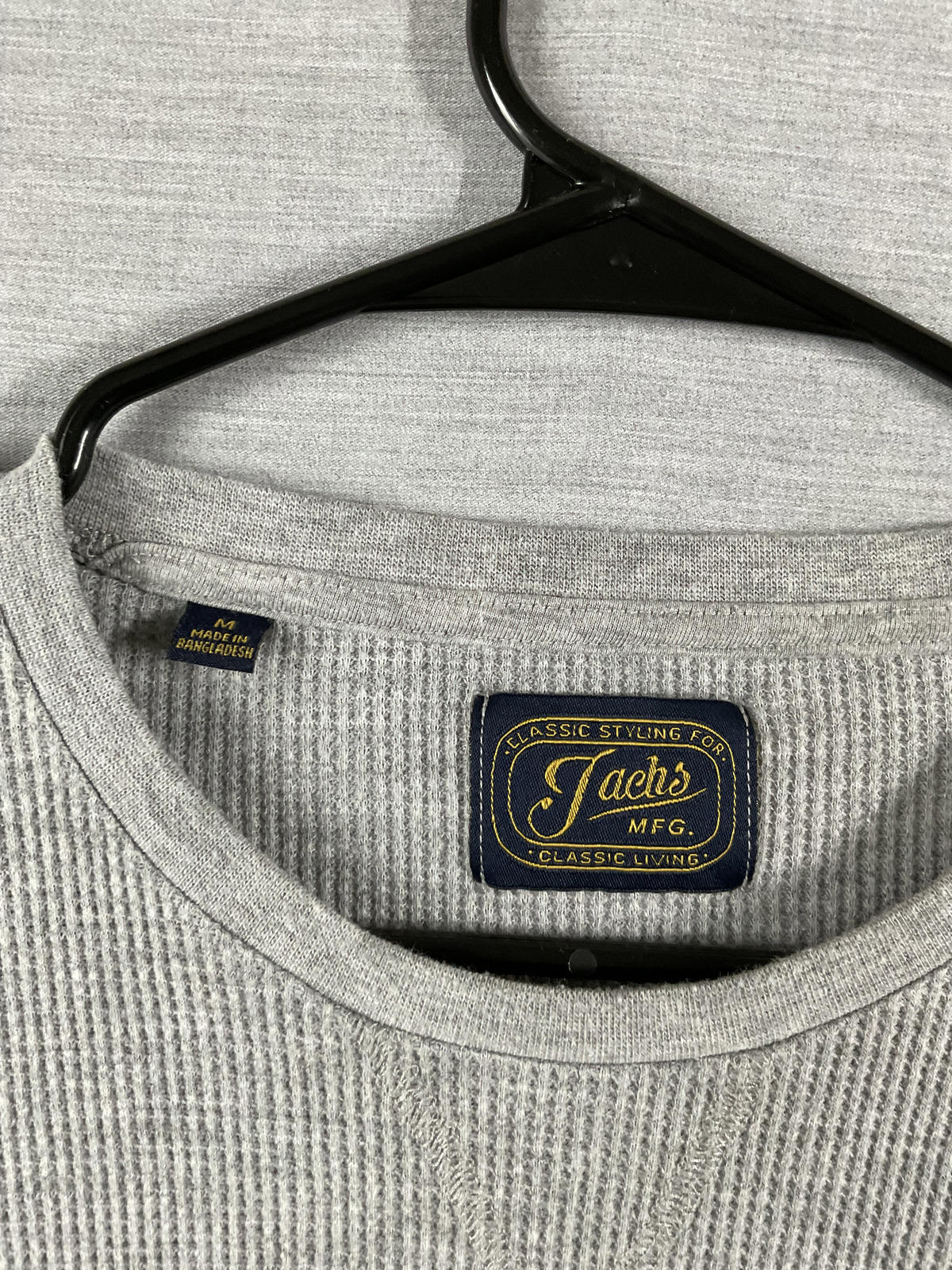Jach's  Men's Long Sleeve Thermal Shirt in Gray.