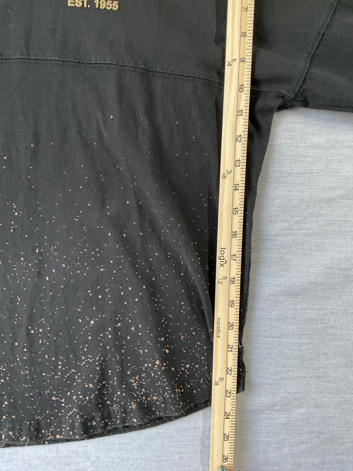 Disneyland Resort Spirit Jersey Long Sleeve Shirt Black Gold Splatter Belle Of The Ball.
