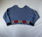 Marvel Women's Sweater Blue, Red, Gray with Dark Blue Star