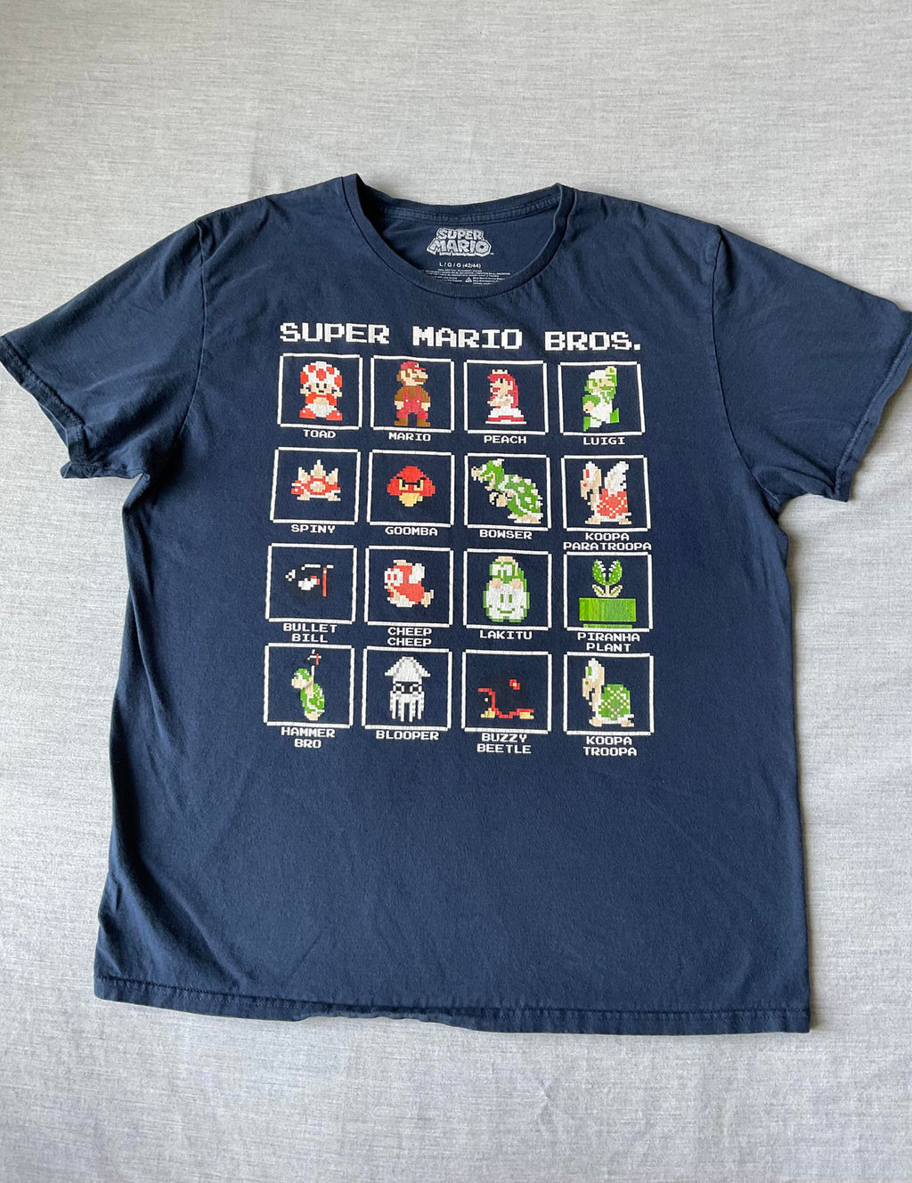 Super Mario Bro Men's Short Sleeve Printed T-shirt