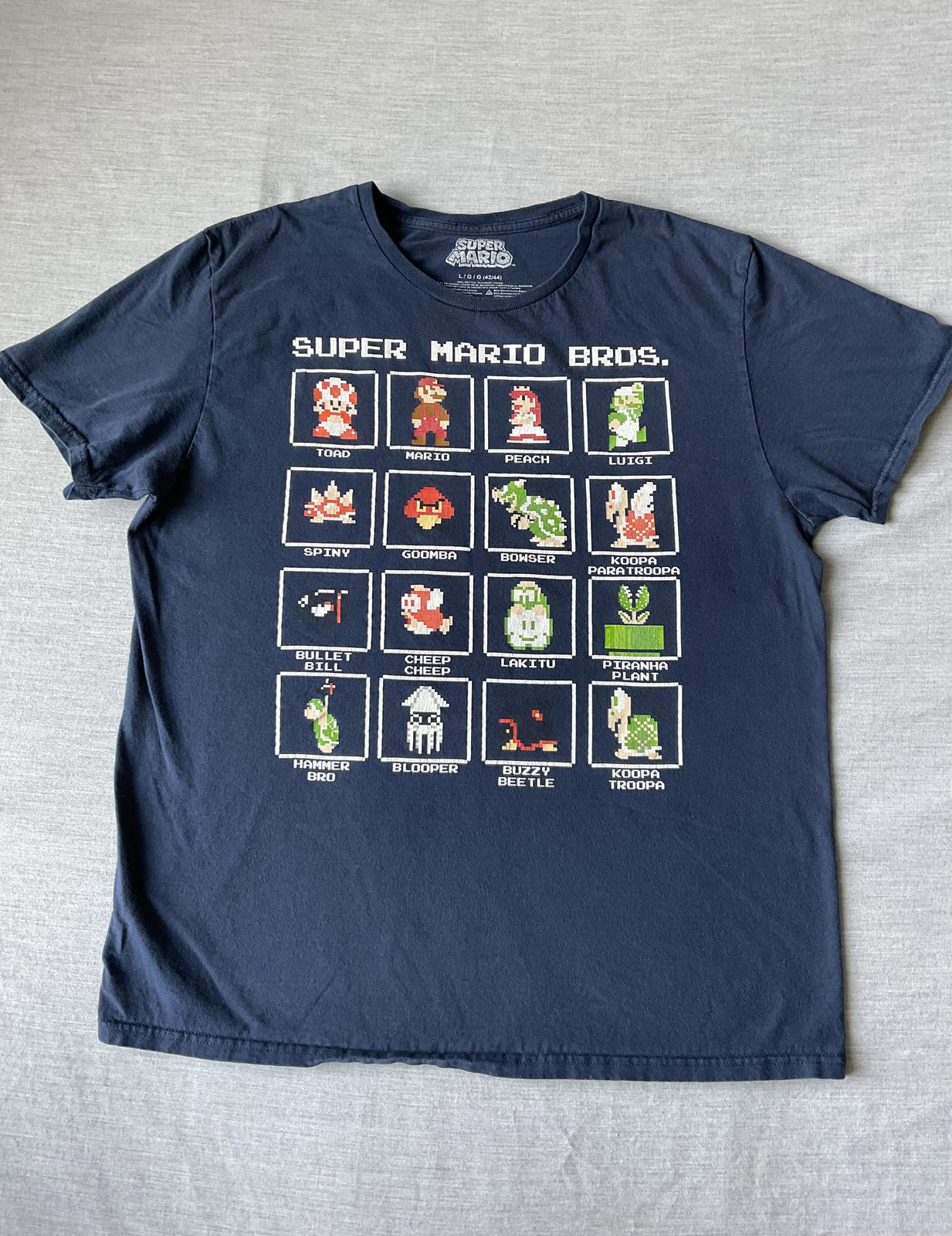 Super Mario Bro Men's Short Sleeve Printed T-shirt