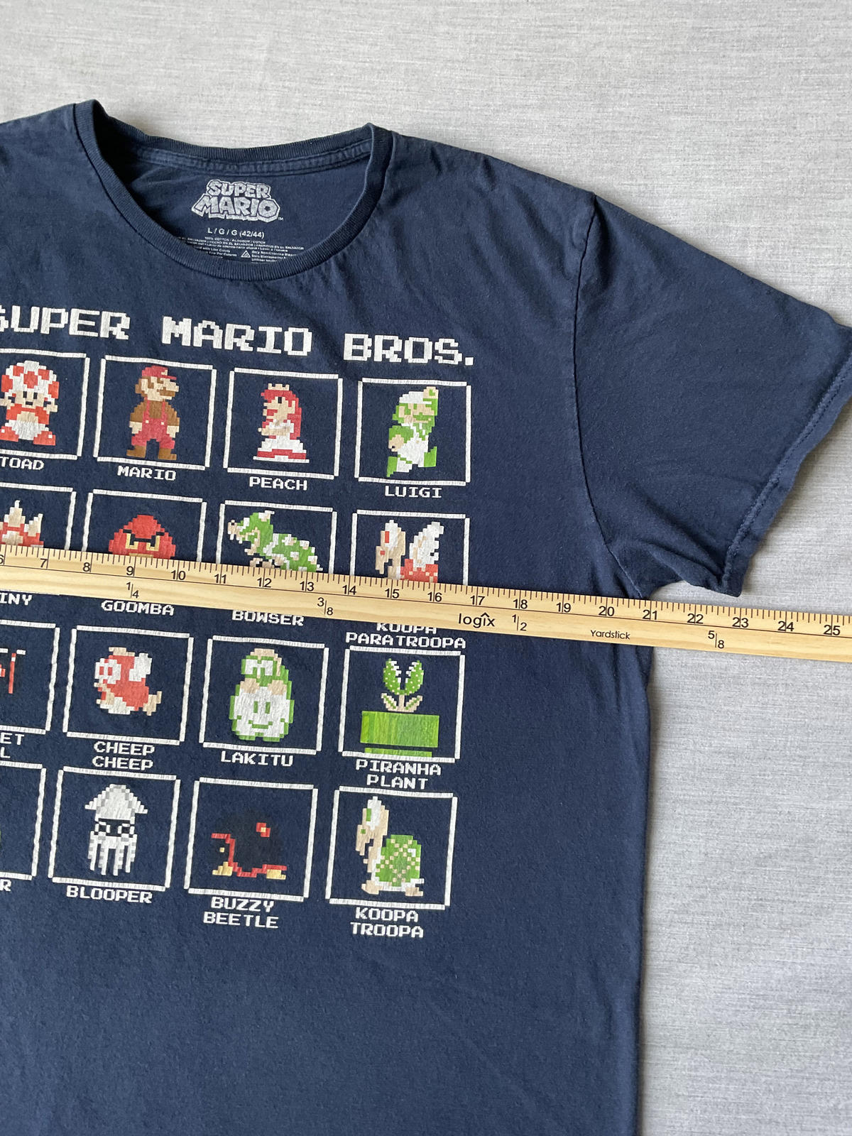 Super Mario Bro Men's Short Sleeve Printed T-shirt