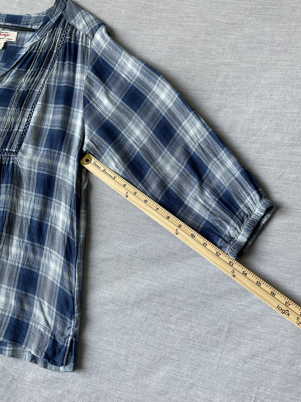 Wrangler Women's Baby doll Plaid Blouse