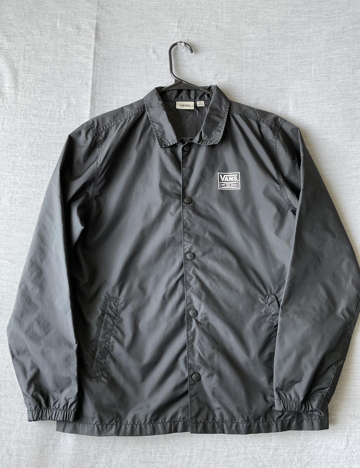 Vans Women's Long Sleeve Wind Breaker Jacket in Black