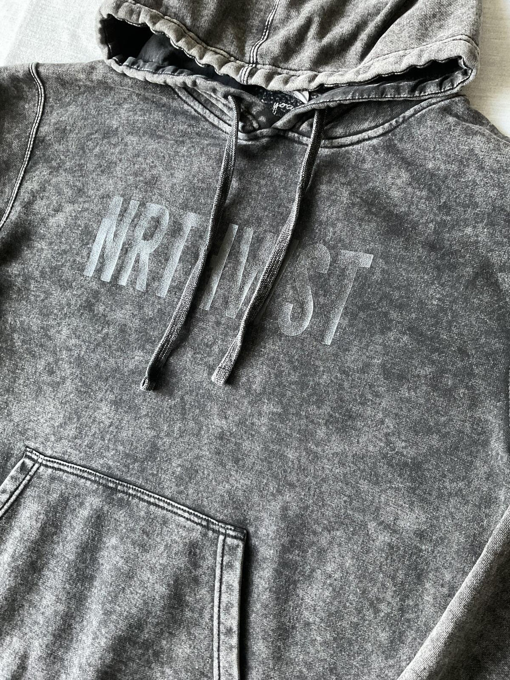 NRTHWST Oversized Hoodie in "Faded" Black