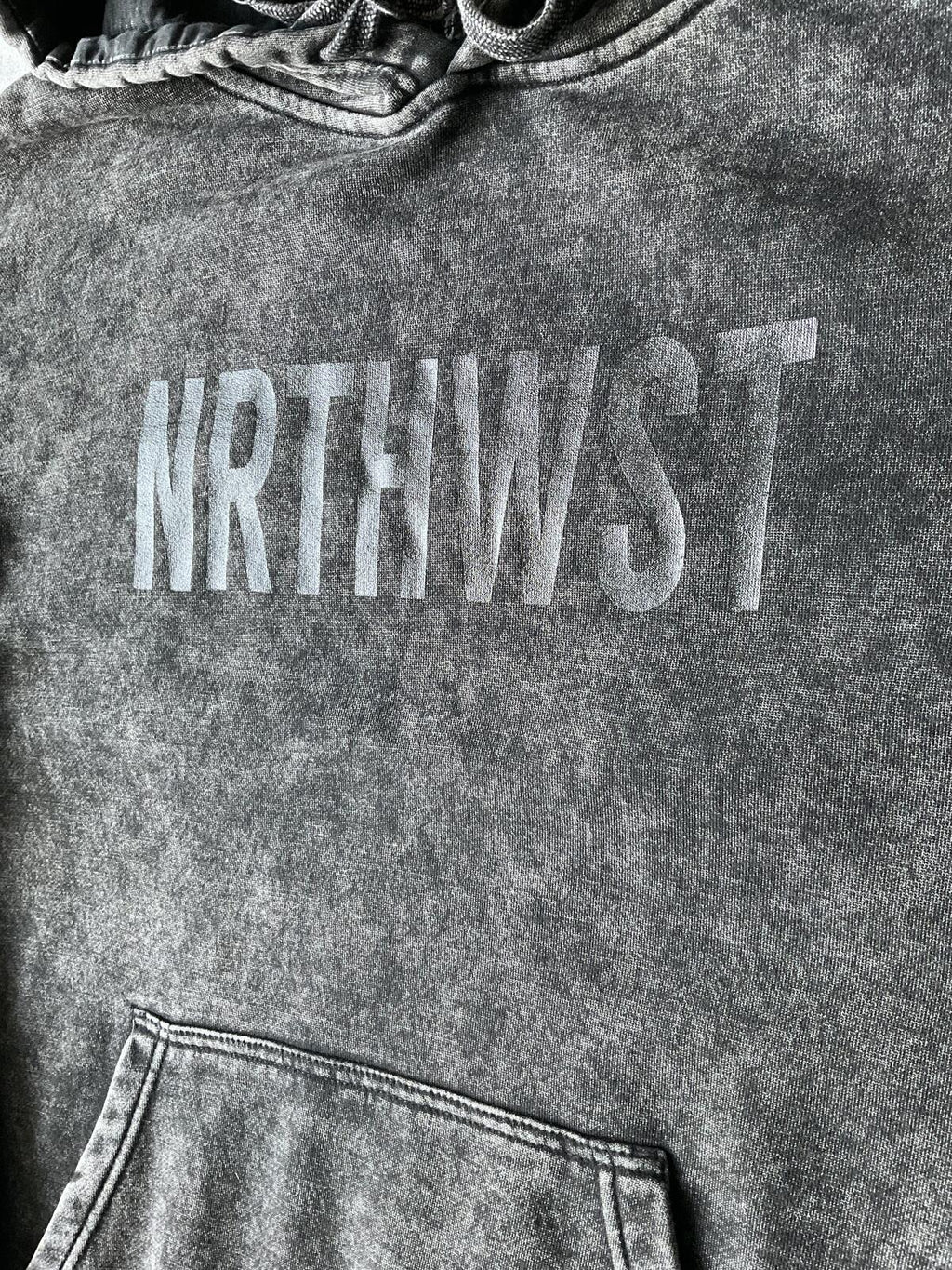 NRTHWST Oversized Hoodie in "Faded" Black
