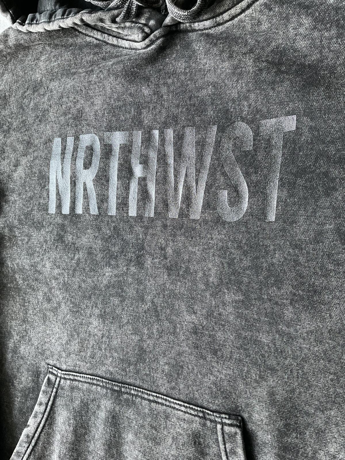 NRTHWST Oversized Hoodie in "Faded" Black