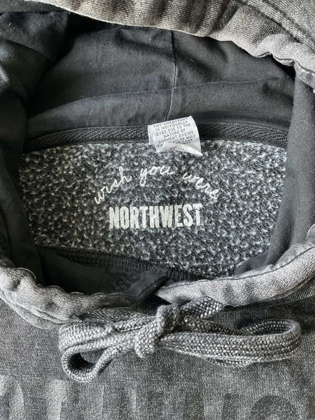NRTHWST Oversized Hoodie in "Faded" Black