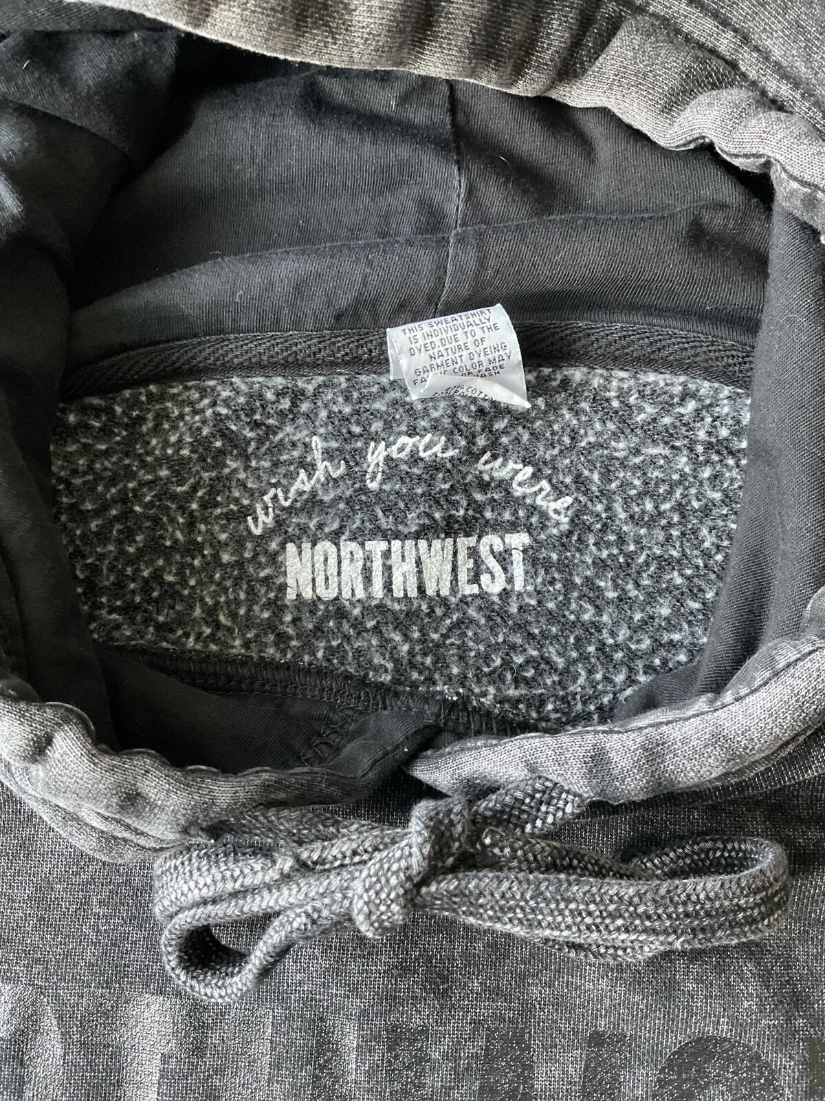 NRTHWST Oversized Hoodie in "Faded" Black
