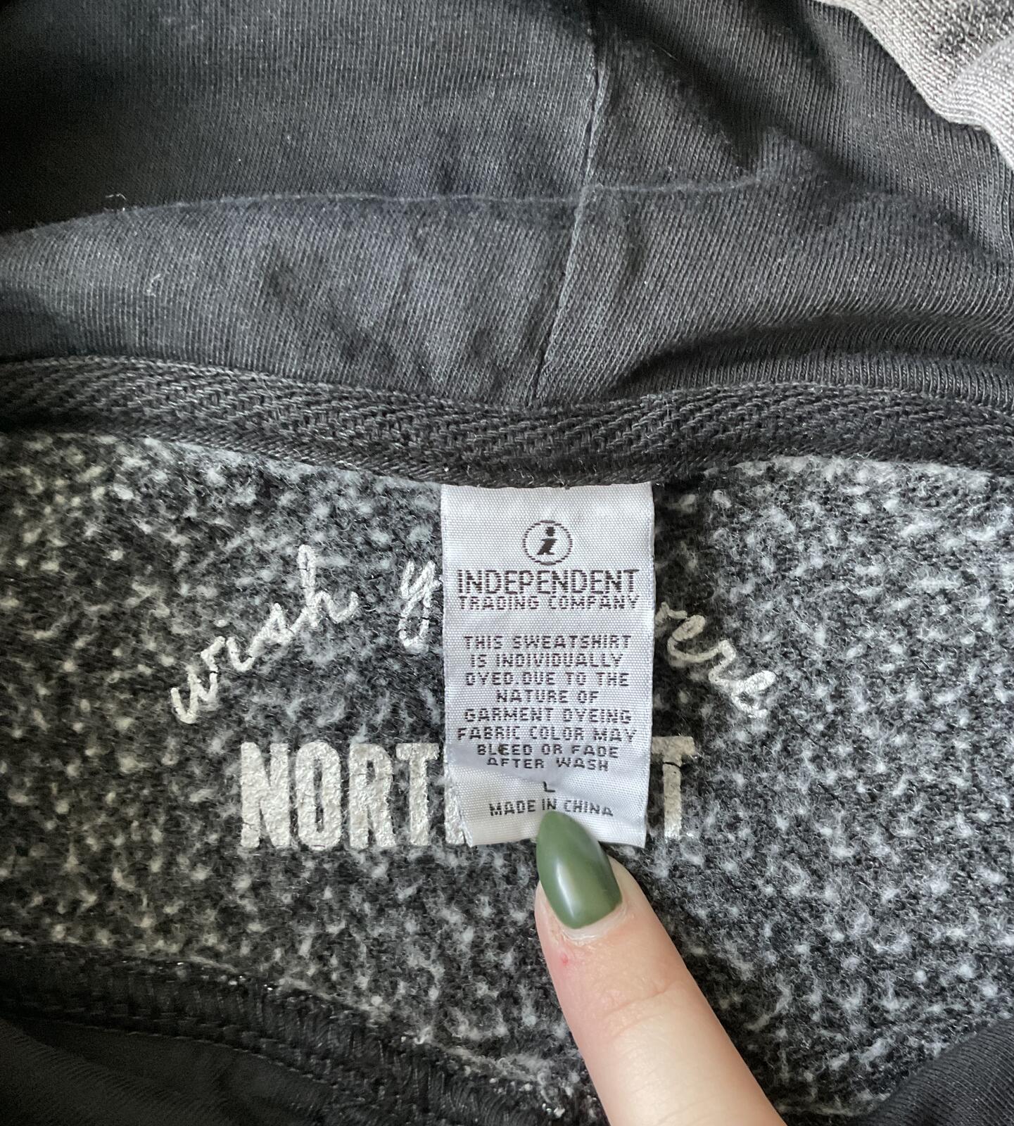 NRTHWST Oversized Hoodie in "Faded" Black