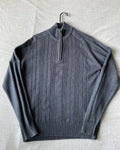 Oscar de la Renta Men's Long Sleeve Blue Sweater Medium