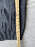 Oscar de la Renta Men's Long Sleeve Blue Sweater Medium