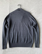 Oscar de la Renta Men's Long Sleeve Blue Sweater Medium