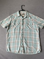 Ariat Men's Short Sleeve Button Up Plaid Shirt Large