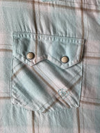 Ariat Men's Short Sleeve Button Up Plaid Shirt Large