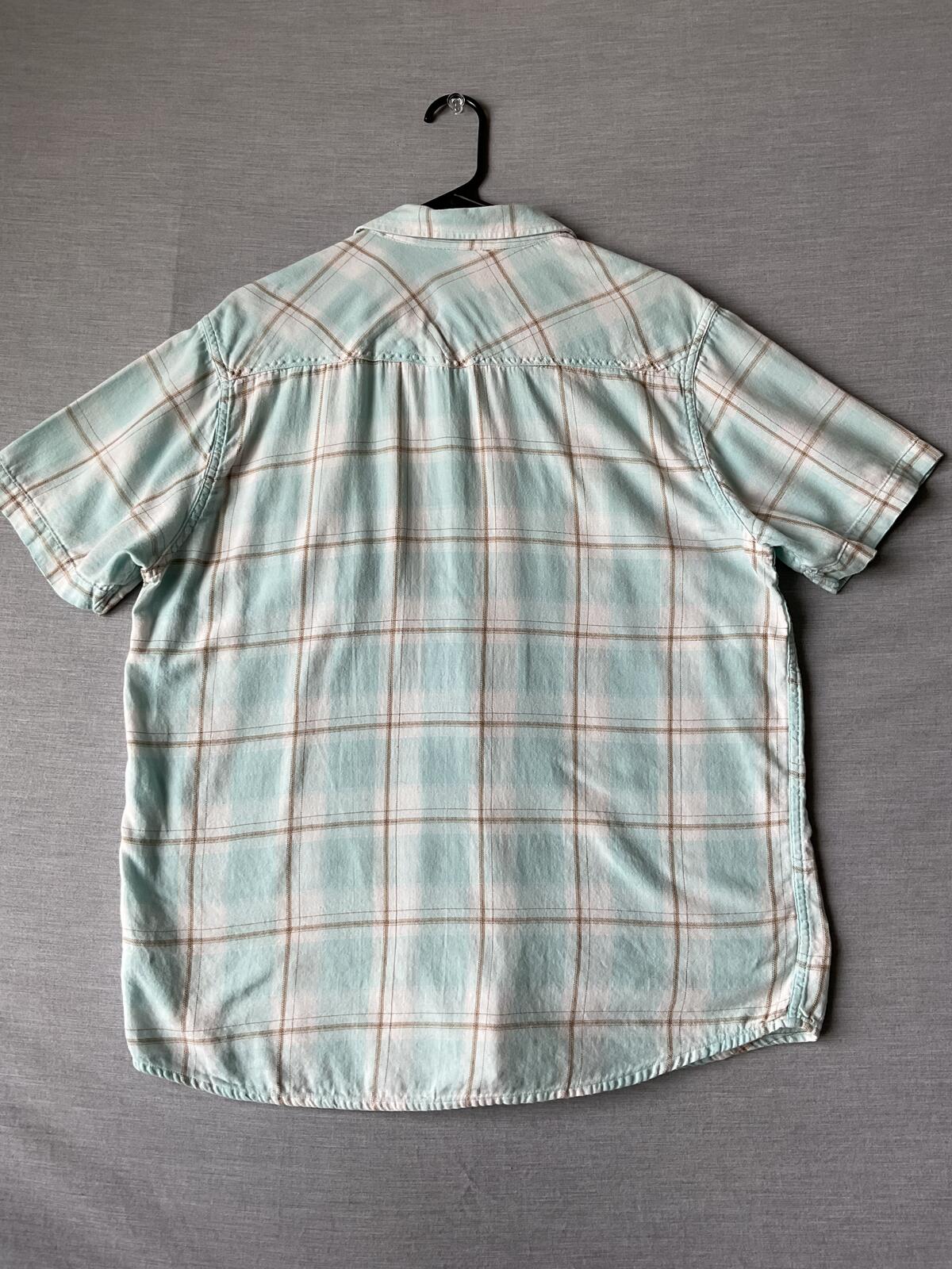 Ariat Men's Short Sleeve Button Up Plaid Shirt Large
